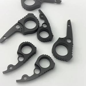Aluminum Alloy Material Folding Signet Finger Ring for Spyderco Paramilitary 2 C81 C223 PARA3 Back Spacer Quick Open Hook
