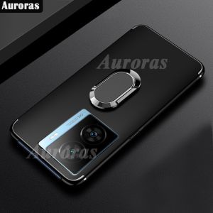 CASE VIVO IQOO Z7 5G SILIKON MOTIF HITAM PREMIUM FREE RING STANDING HP SOFT CASING HANDPHONE