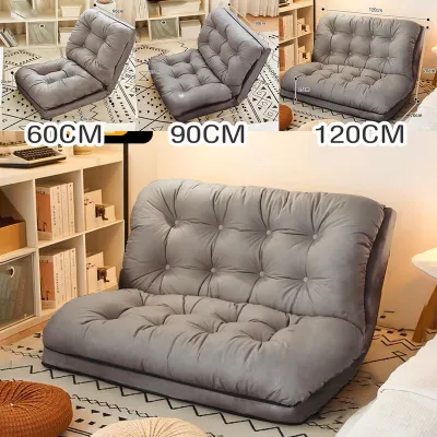 DreamHug โซฟาขี้เกียจพับได้ โซฟาปรับนอนอเนกประสงค์ Lazy Sofa Foldable Sofa ปรับนั่งเอนได้ พับเก็บง่าย นุ่มสบาย เบาะหนา คืนตัวดี ระบายอากาศดี ไม่อับชื้น ประหยัดพื้นที่ เหมาะกับห้องนั่งเล่น ห้องนอน คอนโด ห้องขนาดเล็ก พร้อมส่งจากไทย