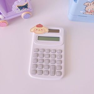 Kawaii Sanrio Cute Hello Kitty Cinnamoroll My Melody Kuromi Portable Student Digit Calculator Office School Supplies Stationery