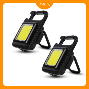 2/4/6PCS Đèn Led Móc Khóa - Đèn Led COB Khẩn Cấp Đa Năng Có Thể Sạc Lại Kèm Móc Khóa Nhỏ Gọn Tiện Dụng