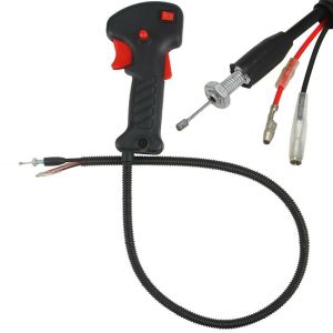Brush Cutter Grass Trimmer Right Handle Throttle Switch Trigger Cable Cord Maintenance Parts