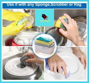 TOP SHOP Soap Dispenser Kitchen Press-Type Dishwashing Liquid Box Cleaning Kitchen Detergent