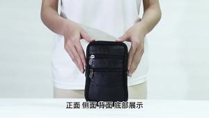 Popular genuine leather crossbody bag shoulder bagvertical phone bag mens bag multifunctional casual belt-worn waist bag