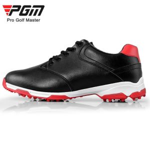 รองเท้ากอล์ฟผู้ชายPGMสำหรับผู้ชายและผู้ชายสำหรับกีฬารองเท้าผ้าใบกีฬาสำหรับกีฬากอล์ฟกันน้ำรองเท้าสะดวกสบายและระบายอากาศ