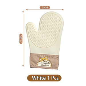 Kitchen Baking Gloves Anti-Scalding Anti Slip Silicone 300 ℃ High Temperature Resistant Oven Microwave Thickened Kitchenware Heat Insulated Baking Tools-152c4c8b