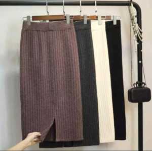 Rok Span Rajut Jumbo Rok Span Knit Hornet Rok Span Kerja Polos Jumbo