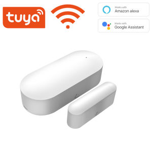 BOIO Tuya WIFI/ZIGBEESmart Window Door Gate Sensor Detector Smart Home Security Alarm System Smart Life Tuya App Remote Control