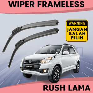 Wiper Old Rush Wifer Depan Rush Lama Model Pisang Karet Kaca Depan Mobil Sepasang 1 Set