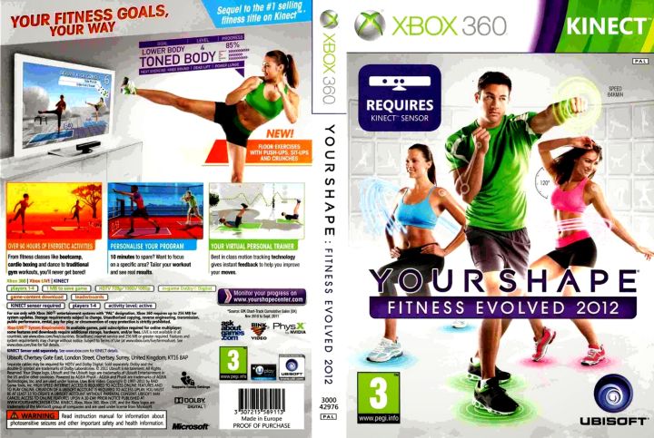 XBOX 360 Kinect Your Shape Fitness Evolved 2012