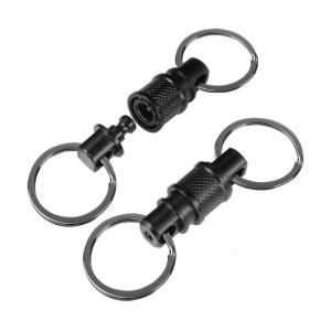 Aluminum Alloy Rotating Keychain Quick Releasing Design Unique Keychain Hook for Outdoor Camping Hiking and Daily Use