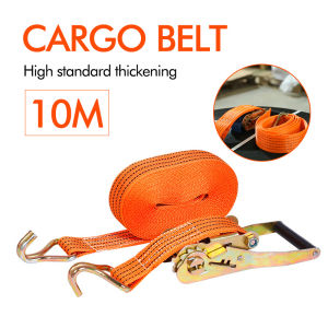 Buckle Ratchet Tie Down Strap Cargo Belt Thickened Pickup Truck Straps Self-Locking Rope Lashing Tension Strap