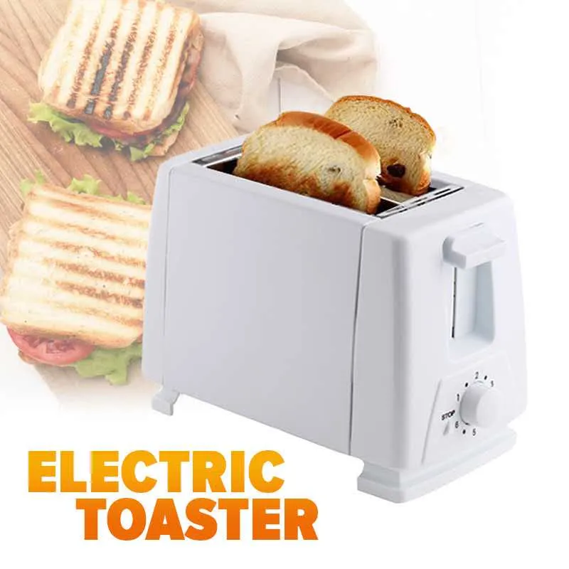 Electric Toaster 2 Slice Automatic Bread Baking Machine