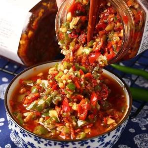 [Anmi Food] 湖南特产下饭菜农家剁辣椒280g Chili Sauce Seasoning Super Spicy Garlic Chopped Pepper