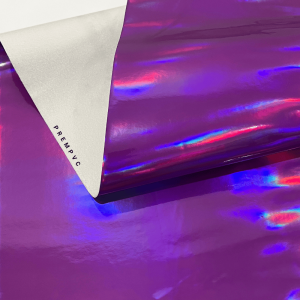 หนังแก้ว โฮโลแกรม ขนาด : 100x67cm / หนา : 0.7mm - ทำกระเป๋า หุ้มปกหนังสือ งานDIY แต่งตู้เครื่องเสียง