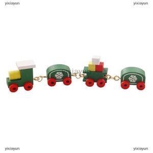 [COD] yixiayun 1:12 Dollhouse Miniature Train Christmas Snowflake Small Train Model Carriages Toy Kids Pretend Play Toy Doll House Accessories