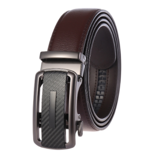 Ikat pinggang pria kulit sapi model cowok rel otomatis laki premium genuine leather import ada box dus