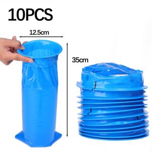 10pcs Disposable Vomiting Bag 1000ML Portable Snap Ring Cleaning Bag Car Aircraft Seasickness Sealed Emergency Vomiting Bag Car Garbage Storage Bag