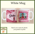 Personalized Photo with Name Mug / Customized / Gift give away Mug (1pc) - Drinkware, Cup Coffee Ceramic Cup Reusable Birthday Washable. 