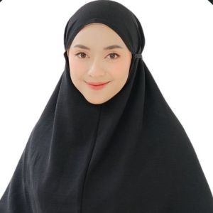 Hijab Bergo Maryam Crinkle Airflow Premium Non Ped XL Jumbo/Jilbab Bergo krinkle