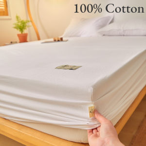 Fitted Bed Sheet Luxury Egyptian Pure Cotton Mattress Cover Bedspreads Elastic Bed Linens Soft Bedsheet (Pillowcase Can Order)2026