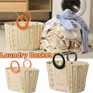 XHLXH พร้อมที่จับ ตะกร้าซักผ้าพับได้ ประหยัดพื้นที่ ความจุขนาดใหญ่ ตะกร้าผ้าพับได้ ทันสมัย ติดผนัง ถังเก็บเสื้อผ้าสกปรก ครัวเรือน
