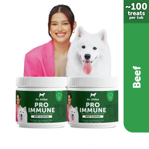 Dr Shiba Pro Immune Double Delight Healthy Dog Treats Supplement Snacks for Pets with Dog probiotics Dog Vitamins For Immune System Dog SupplementsAppetite Booster for Dogs - Dog Food for Enhanced Dog Care and Immunity