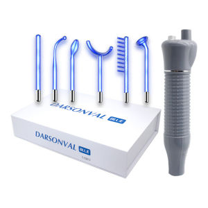DECINIEE 6 In 1 High Frequency Facial Machine for Hair Face Electrotherapy Wand Neon Argon Treatment Acne Anti Aging Portable Skin Care Apparatu