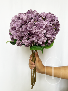 Bunga Palsu / Bunga Ungu Gradasi / Bunga Hydrangea /  Hortensia
