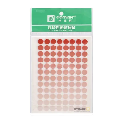 MTRADE Self Adhesive Label Sticker 8mm Circle 10 sheets/pack (Red Color)