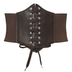 BETTERFORM Elastic Design Corset Waist Belt Wide Decorative Waistband Strap  Slimming Waist Cover For Women Lady Girl Bridal