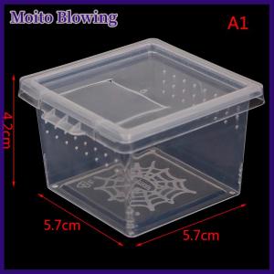 Moito Plastic Insect Spider Habitat Feeding Box Case Container Tank Transport Case Toy