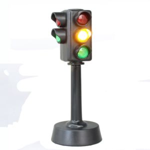 HUNIU Plastic Traffic Light Model LED Acousto Optic System Model Road Light Traffic Road Light Model Mini Traffic Light Education Toys