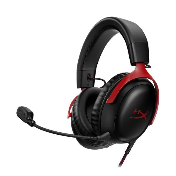 HyperX Cloud III - Gaming Headset (Black\Red) - A Legendary Headset with a Fresh Design,A Legend Reborn.With HyperX signature memory foam in the headband and ear cushions wrapped in soft, premium leatherette.