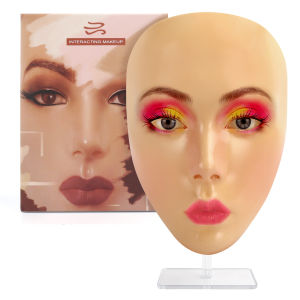 Full Face Eyebrow TattooPractice Skin Eye Makeup Training Skin Silicone Practice 5D For Tattooed Eyebrows Reusable Makeup Board