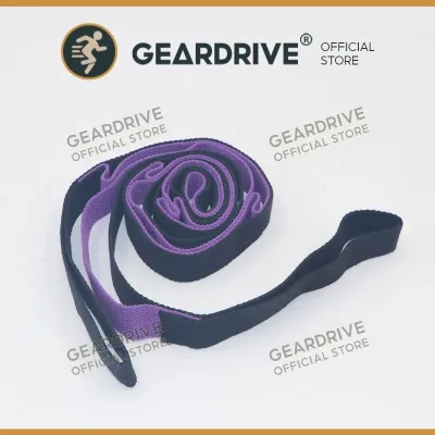 GEARDRIVE Stretch Strap/ Half Elastic Stretching Strap Band /Stretch Tool For Yoga Physical Therapy Dance And Pilates Gymnastics Hamstring Strength Training