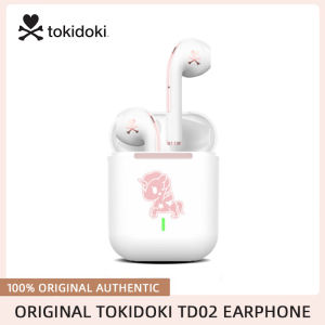 Tokidoki TD02 TWS Bluetooth Earphone With Mic Wireless Bluetooth 5.0 Headset In-Ear Sports Mini Fashion Support Call Noise Reduction