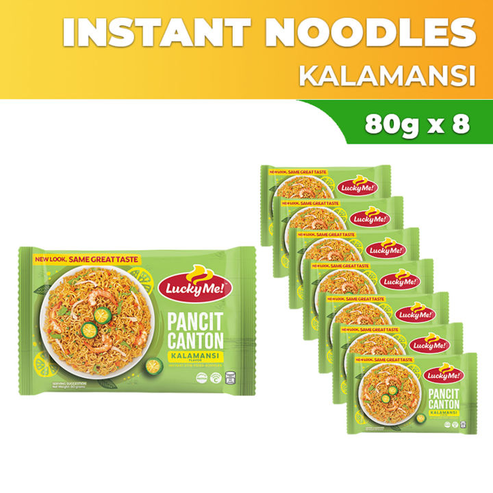 Lucky Me! Pancit Canton Kalamansi 80g x 8 | Lazada PH