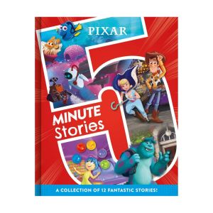 Disney Pixar 5 Minute Stories Story Book Collection with 12 Fantastic Stories Hardcover 192 Pages for Kids