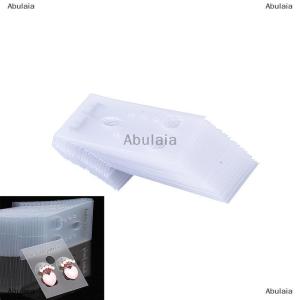 [COD] Abulaia 100X Clear Professional Type Plastic Earring Ear Studs Holder Display Hang Cards