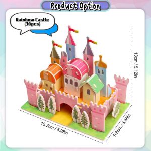 [Little B House] 3D Puzzle For Kids Paperboard Puzzle Party Goodies Kids Children Day Gift 立体拼图 Mainan 3D Puzzle - BT416