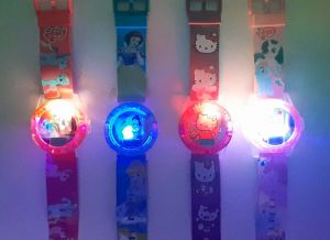 Jam tangan anak Perempuan lampu disko dan proyektor