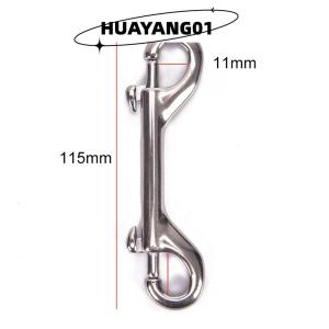 HUAYANG01 [HOT FASHION] ชุดสลักเกลียวตะขอสองด้านสำหรับดำน้ำลึกสแตนเลสแบบดึงออกได้อย่างรวดเร็ว