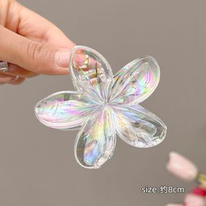 1PC Colorful Plumeria Flower Hair Clip for Women Elegant Hawaiian Beach Hairpin Fashion Hair Accessories