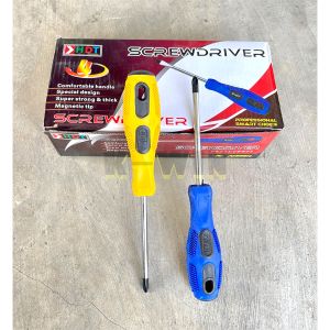 Obeng HDT 4" Inch Plus (+) Obeng gagang karet plus Magnet