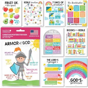 Children Bible Classroom Poster / Learning Resources Christian Education / Home Office School / Kids Students