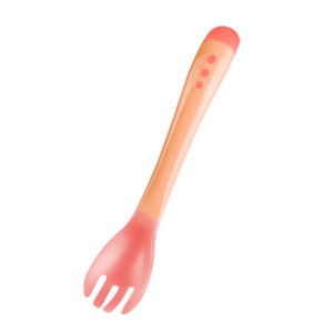 Zaman Now - Sendok Silikon Bayi Sendok dan Garpu / Sendok Makan Bayi Silikon / Sendok Mpasi Sensor Suhu BPA FREE / Peralatan Makan Bayi