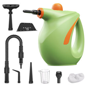 Steam Cleaner High Temperature & High Pressure Portable Handheld Multi-Purpose Steamer for Home Kitchen Fume Cleaning Bathroom Car 1200W 700ml Tank 105℃ Physical Sterilization Decontamination Dust Mite Removal