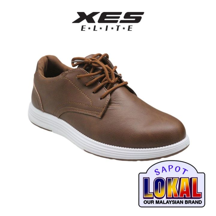 XES Elite Men MCEL102 Casual Sneakers Lace up Shoes Brown