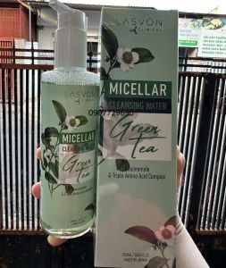 NƯỚC TẨY TRANG LASVON DƯỠNG ẨM – KIỀM DẦU – NGỪA MỤN CHIẾT XUẤT TRÀ XANH NHẬT BẢN